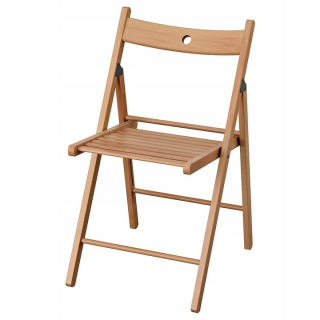 Stolička do obývačky - Ikea terje skladacia stolička drevená buková farba