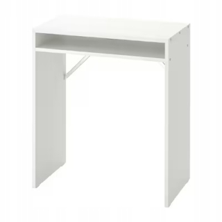 Toaletný stolík - Ikea biela toaletná tabuľka 65 x 75 x 40 cm