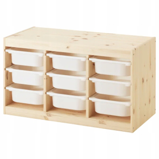 Ikea TROFAST SACK Light Pine White 94x44x52 cm