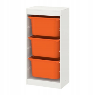 Úložný regál, polica do izby - Ikea Trofast Rack 3pens pre hračky orarm