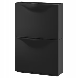 Botník do predsiene - Ikea Trones Shoe Cabinet 2 ks/ 52x39 cm čierna