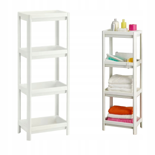 Skrinka do kúpeľne - Ikea Vesken kúpeľňa polica Biela skrinka
