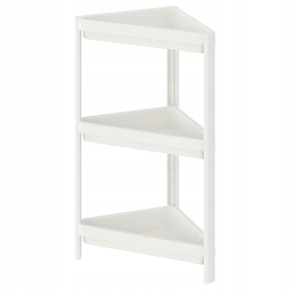 Skrinka do kúpeľne - Ikea Vesken rohová kúpeľňa polica 33x33x71 biela