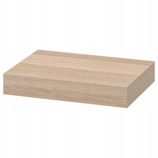 Polica do obývačky - Ikea Wall Poličky chýba 30x26cm zafarbený dub