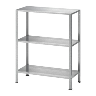 Regál, komoda do kúpeľne - Kovová knižnica Ikea hylll 3 police 60x27x74cm