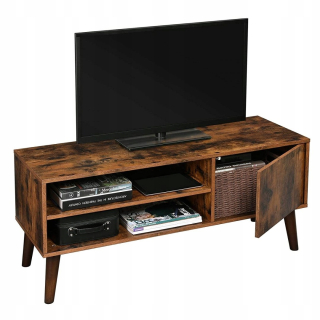 Skrinka pod TV - Industrial RTV Loft Cabinet, Black Metal, 110 cm