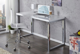 Invicta Desk Verk 120x60 Biela - oceľ