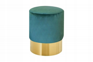 Invicta Pufa Barock Velvet Green - Golden Basics