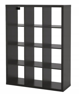 Regál do detskej izby - Ikea Kallax Rack, CzarnObrzy112x147 cm
