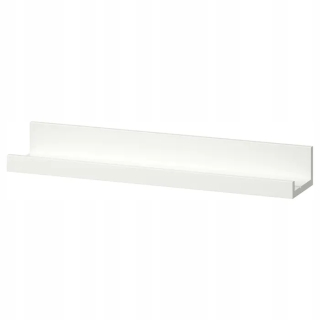 Polica do obývačky - Foto Ship Ikea Mosslanda, biela, 55 cm