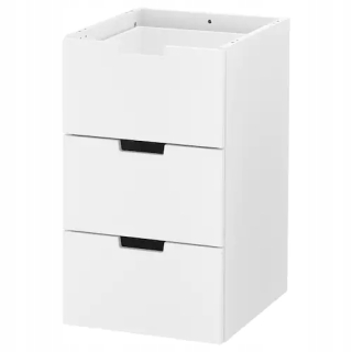 Regál, polica do pracovne - Ikea Nordli Modular Dresser 3 zásuvky 40x68 cm