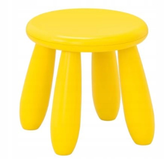 Detská stolička - Detská stolička Ikea Mammut, žltá