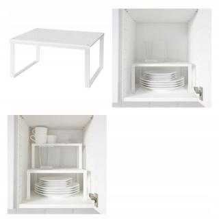 Polica do kuchyne - Ikea variera - dodatočná biela polica 32x28x16