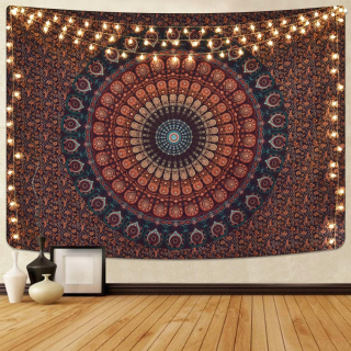 Prikrývka, prehozy na posteľ - Indian Bedspread Mandala's Tapestry 140x185