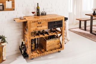 Invicta vínový stojan Bodega Wood Mango 90 cm /
