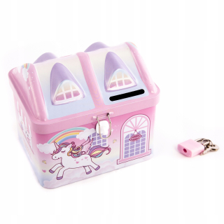 Pokladnička pre deti - Jednorožec Pink Piggy Bank pre dievča