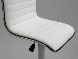 Barová stolička do kuchyne - Stačí sedieť Estero White - Bar Hocker s operadlom