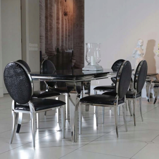 Stôl so stoličkami do obývačky - Okrúhly stôl pero 120/220 skladací kuchynský salón