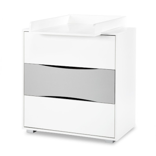 Komoda do detskej izby - Klumpś Nati Biały-Popiel hrudník, 775917.