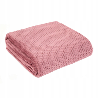 Prikrývka, prehozy na posteľ - Ružová mikrovlákna ružovej ZOE 150x200 ružová mikrovlákna