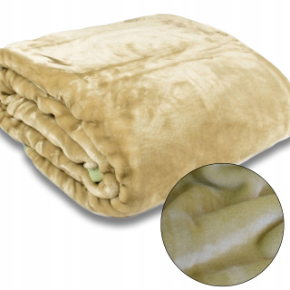 Prikrývka, prehozy na posteľ - Prikrývka 160x200cm hladký hrubý polyester teplý