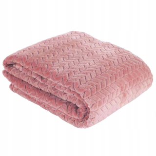 Prikrývka, prehozy na posteľ - Prikrývka 200x220 mikrovlákna s práškovým efektom 3D CINDA
