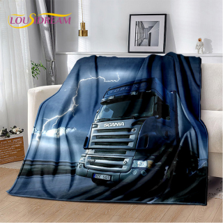 Prikrývka, prehozy na posteľ - 3D prikrývka karikatúra Scania s najvyššou triedou