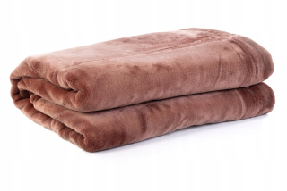 Prikrývka, prehozy na posteľ - 160x200 akrylová prikrývka teplá hnedá hnedá