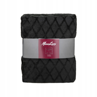 Prikrývka, prehozy na posteľ - Prikrývka Carla 170x210 tmavošedá