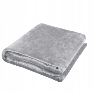 Prikrývka, prehozy na posteľ - Pohodlná prikrývka 160x200 jasne šedá