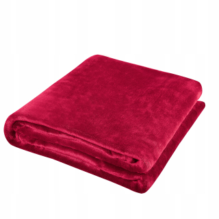 Prikrývka, prehozy na posteľ - Pohodlná prikrývka 220x200 červená