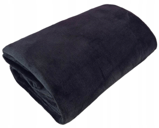 Prikrývka, prehozy na posteľ - Čierna prikrývka 160x200 lôžková posteľná posteľná lôžka
