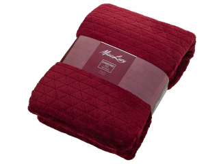 Prikrývka, prehozy na posteľ - Prikrývka Diamond Burgundsko Miss Lucy 160x210 cm