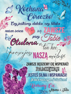 Prikrývka, prehozy na posteľ - Prikrývka pre moju dcéru od mojej matky a otca, rodičov