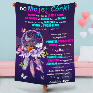 Prikrývka, prehozy na posteľ - Prikrývka pre dcéru od mojej matky, posteľ 152x203 Fleece