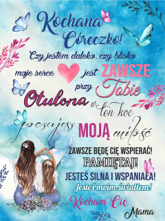 Prikrývka, prehozy na posteľ - Prikrývka pre dcéru od mamy