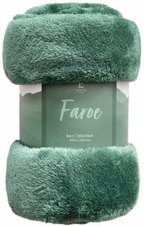 Prikrývka, prehozy na posteľ - Farárová prikrývka Bedspread 200x220 Zelená našuchorená