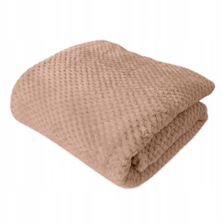 Prikrývka, prehozy na posteľ - Béžový mikrovlákn 200x220