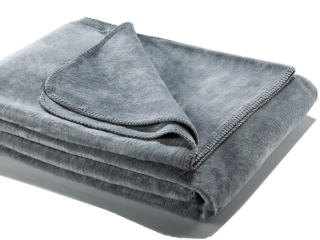 Prikrývka, prehozy na posteľ - Moca prikrývka dizajn Softline 130x180 Striebro