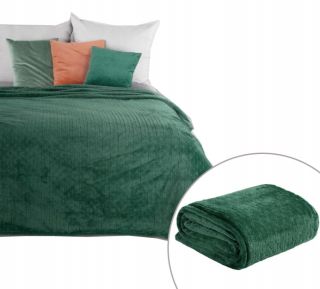 Prikrývka, prehozy na posteľ - Blackpiece holého zajačika s trojuholníkom 170x210 Tmavej zelenej