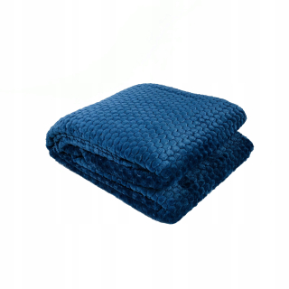 Prikrývka, prehozy na posteľ - Mikrofiberová prikrývka cloud 160x200 Navy modrá