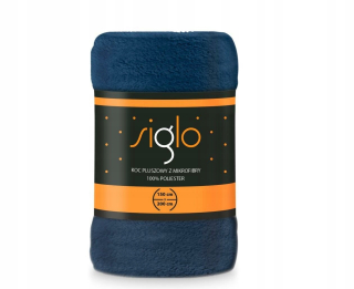Prikrývka, prehozy na posteľ - Blash prikrývka Siglo 200x220 Mikrofibribre Navy modrá