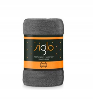 Prikrývka, prehozy na posteľ - Blash prikrývka Siglo Microfiber 130x170 Popiel