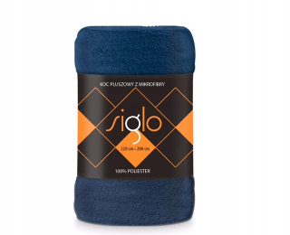 Prikrývka, prehozy na posteľ - Blash prikrývka Siglo Microfiber 150x200 Miecki Navy Blue