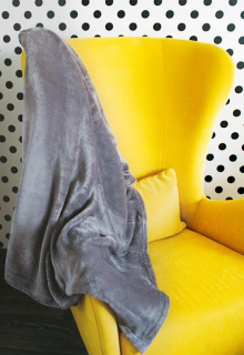 Prikrývka, prehozy na posteľ - Blash prikrývka Siglo Microfiber 150x200 Miekki Popiel