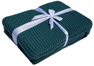 Prikrývka, prehozy na posteľ - Prikrývka kotla 150x200 Green Emerald Boho Crochet
