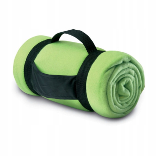 Prikrývka, prehozy na posteľ - Fleece prikrývka 150x120 cm 180g turistická zelená