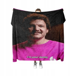 Prikrývka, prehozy na posteľ - KOC Pedro Pascal Som tvoj ocko meme hod.