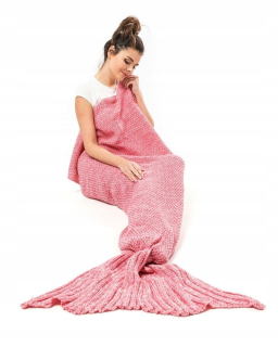Prikrývka, prehozy na posteľ - Prikrývka na morskú pannu prikrývke Mermaid