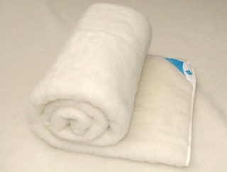 Prikrývka, prehozy na posteľ - Vlnená prikrývka Bedspread 140 x 200 100% Merino Ecru